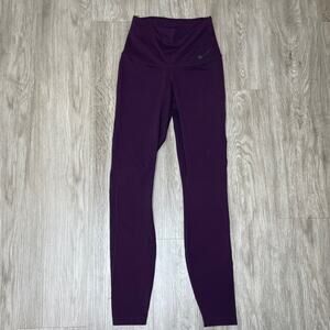 Nike Dark Purple Dri-Fit High Waist Full Length Workout/Training Leggings sz XS